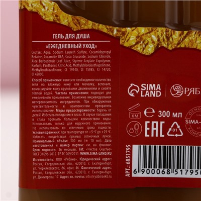 Подарочный набор новогодний «Счастья в Новом году!», гель для душа 300 мл, бомбочки для ванны 4×40 г, Чистое счастье