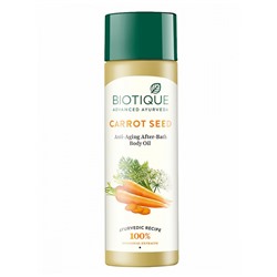Biotique Carrot Seed Anti-Ageing After-Bath Body Oil/Биотик Морковное Омолаживающее Масло После Душа 120мл