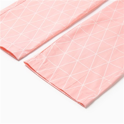 Брюки домашние женские KAFTAN «Ромбы», размер 40-42, розовые