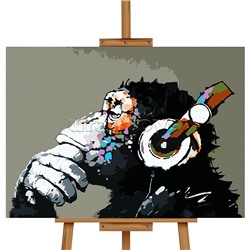 Набор для рисования "Картина по номерам 30х40 см. Обезьяна"