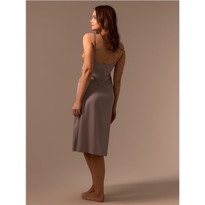 Сорочка ночная женская SL HOME Modal Home, размер 44-46, серо-бежевая