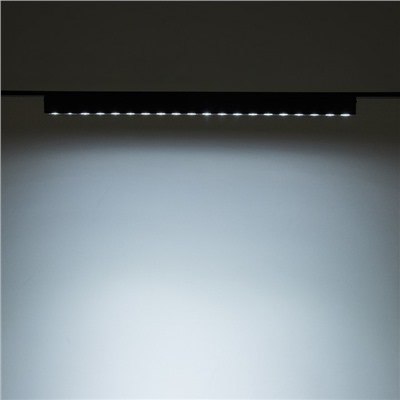 Светильник трековый ULTRA «Линза», светодиодный, 24 Вт, 48 В, 3000K-5700К, CRI90, 44.5×2.6×2.4 см, чёрный