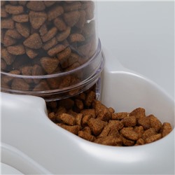 Автопоилка/автокормушка 0.6 л, белая перламутр