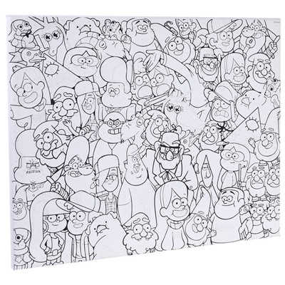 Картина по номерам на холсте с подрамником «Большой мир», 40×50 см, Гравити Фолз