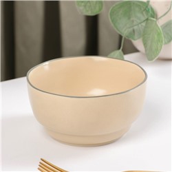 Миска «Крем», 300 мл, 11×5.5 см, керамика, бежевая