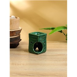 Аромалампа «Близнецы», 6.5×6.5×9 см, керамика, зелёная