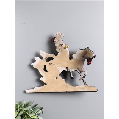 Панно настенное «Две лошади», декор, 22×19×4 см
