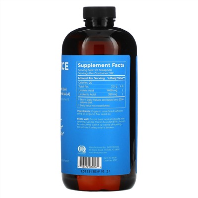 BodyBio, Balance Oil, Organic Linoleic Acid and Linolenic Acid Blend, 16 fl oz (473 ml)