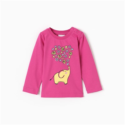 Джемпер для девочки, цвет фуксия, рост 74 см