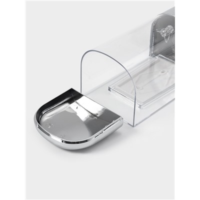 Диспенсер механический для антисептика и жидкого мыла, 500 мл, серебристый