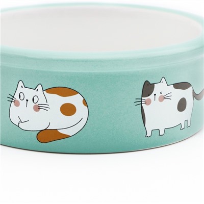 Миски керамические на подставке 2×250 мл