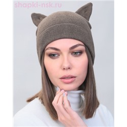 S 713 Шапка с ушками (56-58)
