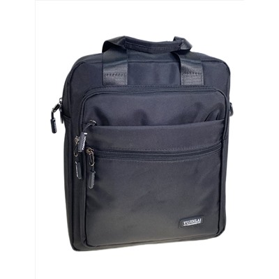 Сумка мужская  текстильная, цвет  черный