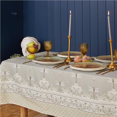 Скатерть «Этель» Vintage collection 149×110 см, 100% хлопок, саржа 190 г/м²