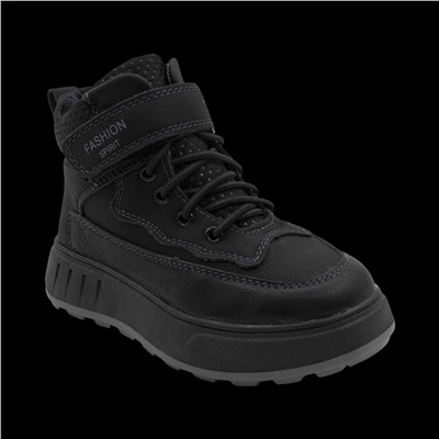 Ботинки зимние на меху А2442 черные