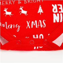 Платье - боди для девочки «Крошка Я» Joy, рост 86-92 см, красное