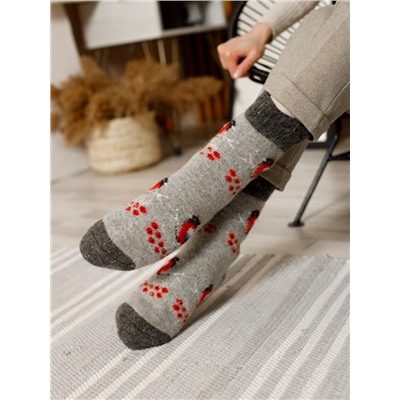 Шерстяные носки с рисунком