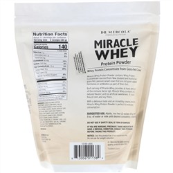 Dr. Mercola, чудесный сывороточный протеин в порошке со вкусом шоколада, 454 г