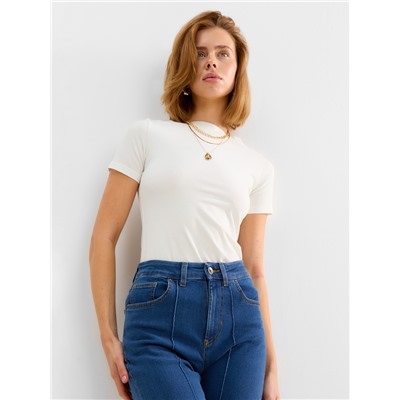 Джинсы женские клёш со стрелкой MINAKU: Jeans Collection, размер 40, синие