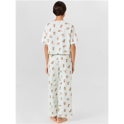 КОМПЛЕКТ ЖЕНСКИЙ (ФУТБОЛКА, БРИДЖИ) 592444