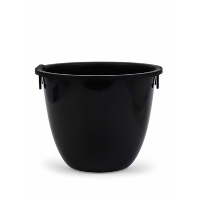 Кашпо для цветов «Жемчужина», 7 л, d=36 см, h=22 см, пластик, со вставкой, белое