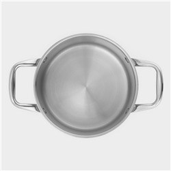 Кастрюля Катунь «Титан», 6.4 л, d=22 см, h=17 см, капсульное дно, индукция, нержавеющая сталь