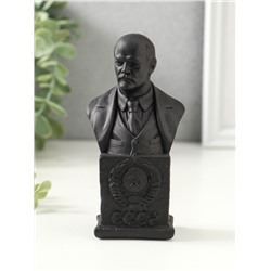 Бюст «Ленин В.И», фигурка гипс, 12×6×4.5 см, графит