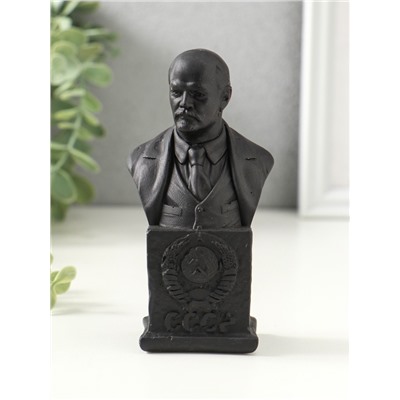 Бюст «Ленин В.И», фигурка гипс, 12×6×4.5 см, графит