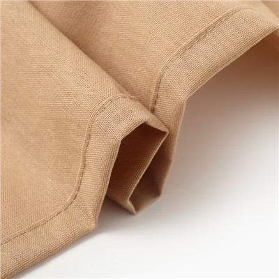 Скатерть «Этель» ECO, бежевая, 110×136 см, 70% хлопок, 30% лён, 190 г/м²
