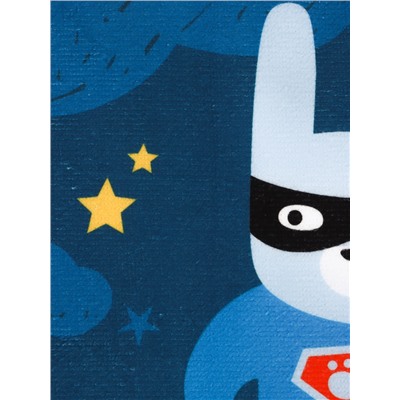 Полотенце - пончо детское махровое LoveLife Super Hero, 60×120 см, 300 г/м², синее