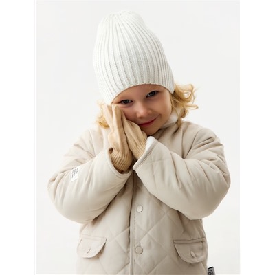 Шапка детская, цвет молочный, размер 52-54