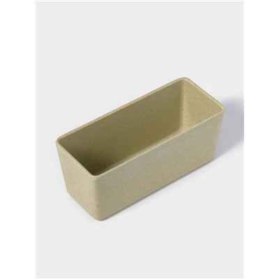 Кашпо для цветов WeatFiber, пластик, 17×7×7.5 см, бежевое