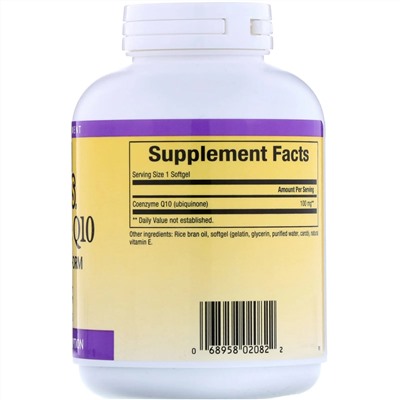 Natural Factors, Кофермент Q10, 100 мг, 240 мягких желатиновых капсул
