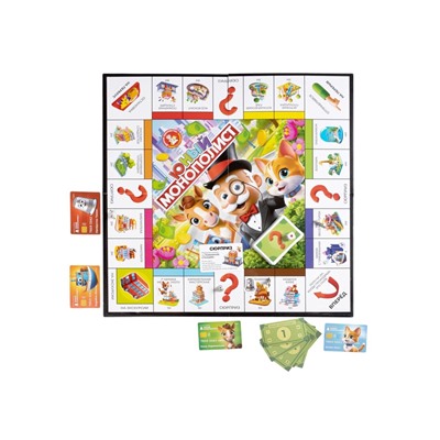 Игра настольная «Юный Монополист», 2-4 игрока, 4+