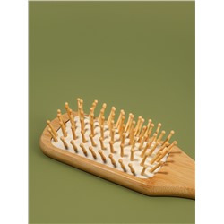 Расчёска массажная BAMBOO, бамбуковая, 22.5×6.5 см