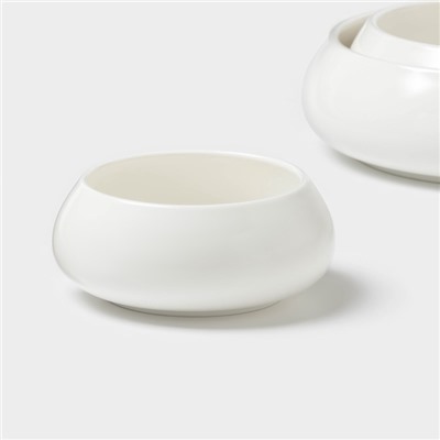 Салатники Magistro OliveQueen, 1500/800/450 мл, набор 3 шт., фарфор, белые