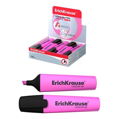 Текстовыделитель VisioLine® Неон  V-12 0,6-5,2мм розовый 32498 ErichKrause
