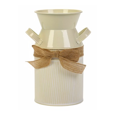 Кашпо - ваза «Гленн», 10×10×19 см, 1.2 л, бежевое