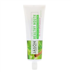 Jason Natural, Healthy Mouth, гель для защиты от кариеса и предупреждения появления зубного камня, масло чайного дерева и корица, 170 г (6 унций)