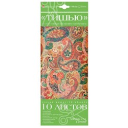 Бумага цветная 10л "ТИШЬЮ" (папиросная) "ШЕЛК" 2-145/10 Альт
