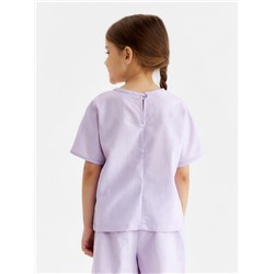 Футболка детская MINAKU, сиреневая, рост 134 см
