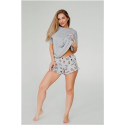 Пижама с шортами домашняя Тигрята серый НАТАЛИ, 1062257