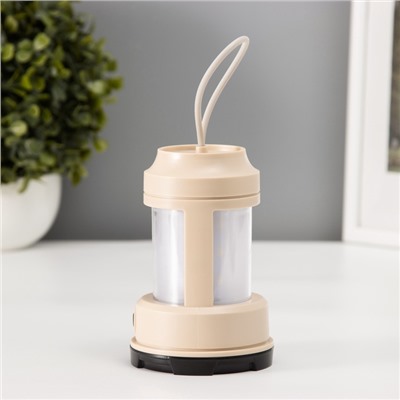 Светильник настольный «Звездное небо» 2 Вт LEd=3хАА бежевый 8×8×13 см