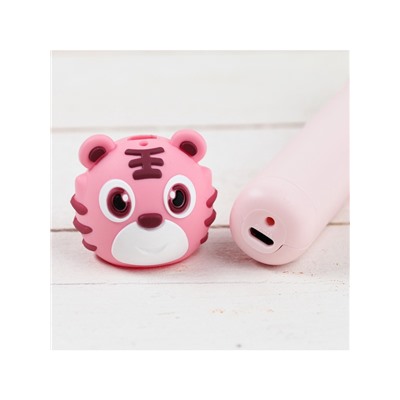 3D ручка Тигрёнок, работа с пластиком PLA, USB кабель питания, розовая