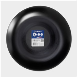 Десртная тарелка Luminarc COTTAGE BLACK, d=19 см, стекло, чёрная