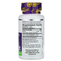 Natrol, 5-гидрокситриптофан, медленное высвобождение, с повышенной силой действия, 100 мг, 45 таблеток