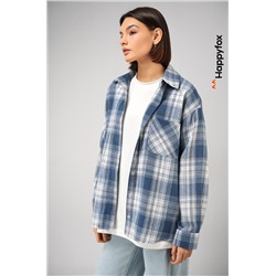 Рубашка женская в клетку Happyfox