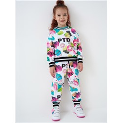 Комплект трикотажный для девочек: толстовка, брюки