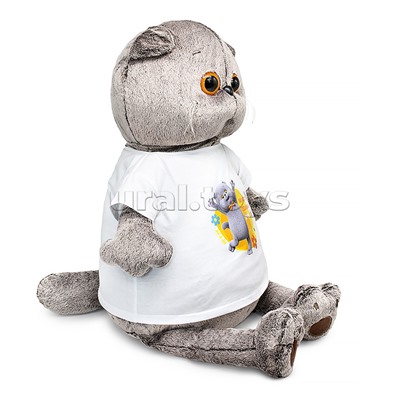 Кот Басик в футболке с принтом "Мультсериал"