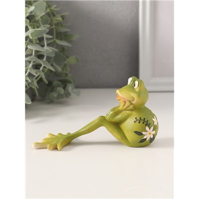 Фигурка «Лягушонок - что же будет?», полистоун, 15.5×6×7 см